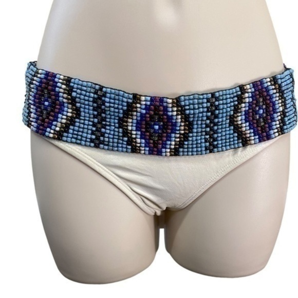 PILYQ Belted Teeny Bikini Bottom ONLY in Keshi Pearl